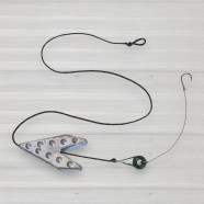 Макушатник оснащений Ластівчин хвіст Sadey, 1 гачок, 110г